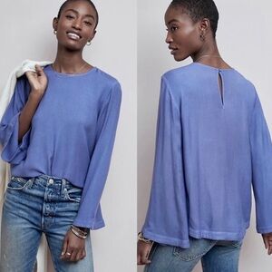 Cloth & Stone Anthropologie bell sleeve top